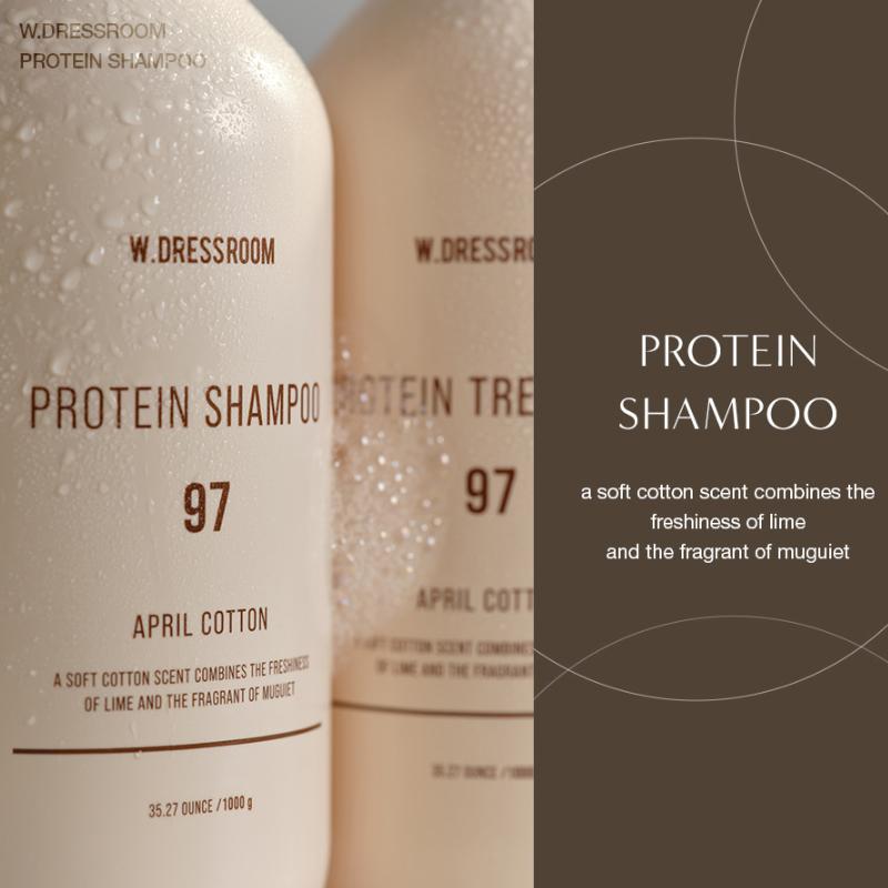 W.DRESSROOM Shampooing Protéiné 97 April Cotton 1000g