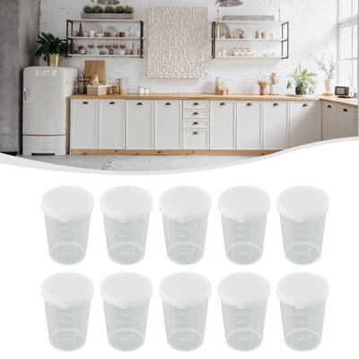 100ML Messbecher 10 Stück 30ML Kunststoff Transparent Mit Graduierung