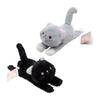 Slap Bracelet Plush Toy, Cat, Set of 2, "Snap! Hug!" Cuddle Cat, Color Not Specified