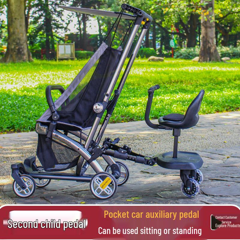 Universal Twin Stroller Pedal: Second Child Attachment for Easy Outings