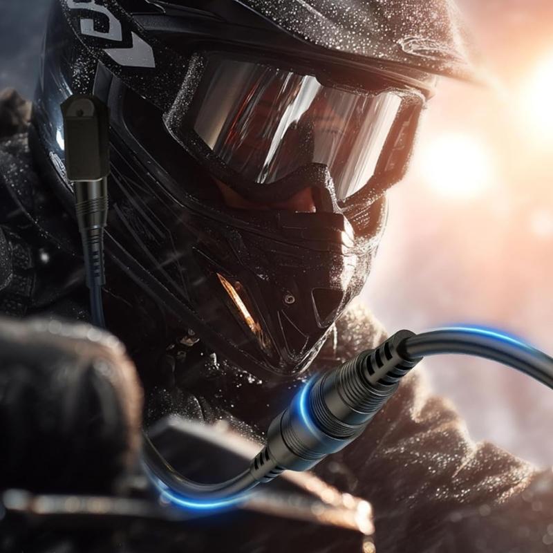 Plastová topná linka pro helmu s vysokou vodivostí pro lyžování a zimní sporty, vodotěsná, vyhřívaná šňůra pro štít