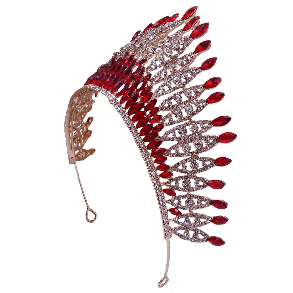 Luxury Rhinestone Tiara: European & American Pageant Headband for Car Shows, Weddings, and Models