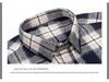 New Men's Plus Size Brushed Cotton Plaid Long Sleeve Shirt for Middle-Aged & Elderly with Straight Hem