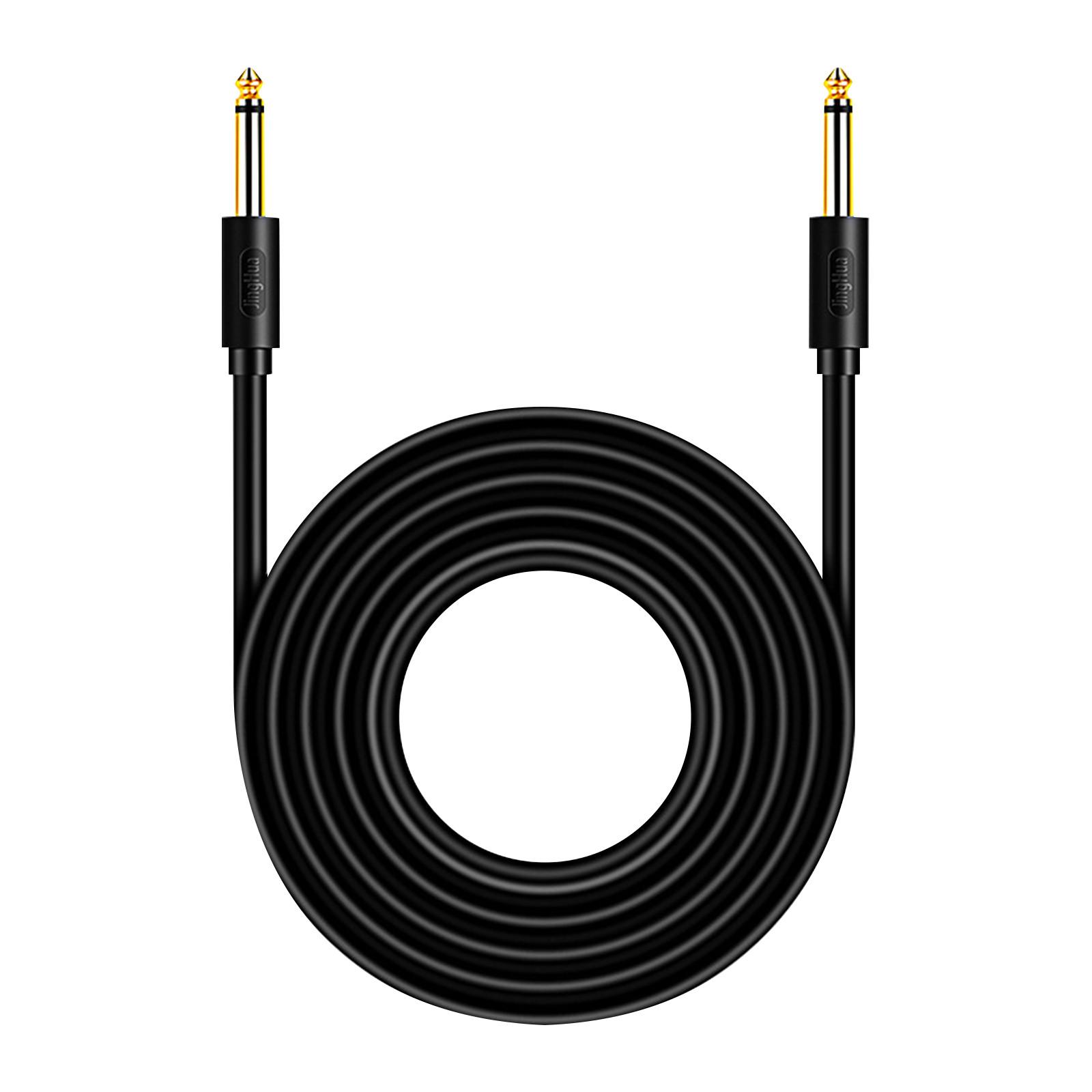 

6.5 аудио кабель микрофон инструмент кабель настройки электрическая коробка гитара бас динамик 6.35 мм гитарный кабель One Size чёрный