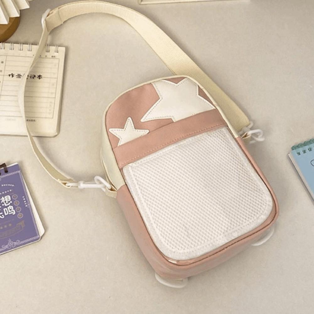 Nylon Star Ita Bag PVC Y2K Anime Display Bag Crossbody Bag Transparent Handbag  Daily