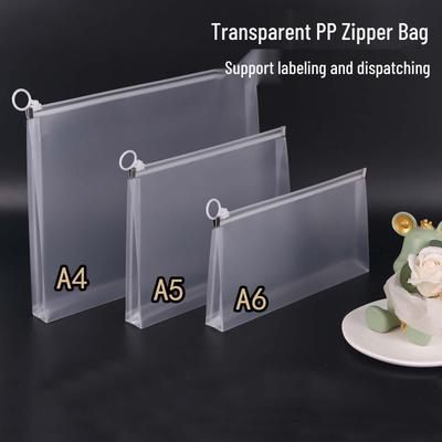 Transparente Handliche Aktentasche mit Reißverschluss - A4, A5, A6 Größen, Große Kapazität Prüfungs-Schreibwarenbeutel