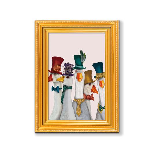 1/5/6Pcs Drinking Animal Cat Refrigerator Magnet Vintage Wooden Frame Animal Fridge Magnet Home Kitchen Office Decoration Animal Lover Gift