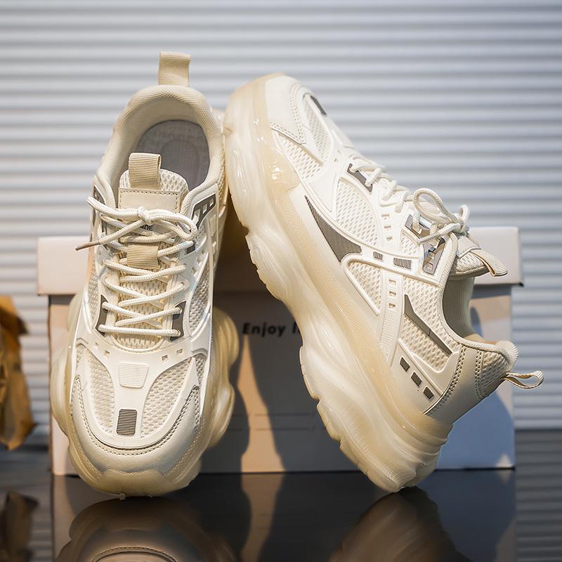 Fashion Men Fashion Trend Thick Soled Mesh Tenis Masulino Comfort Outdoor Casual Versatile Sneakers Breathable Running Vulcanized Shoes