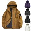 Men's Casual Sports Jacket Waterproof Lightweight Hooded  Hiking Golf Raincoats With  Pockets