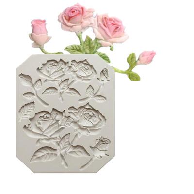 Silicone Mold Rose Flower Shaped Soft Candy Cake Mold Chocolate Soft Candy Tool Baking Appliances