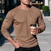 Men's Cable Knit Long Sleeve Pullover Sweater In Color for Everyday