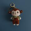 Pilot Design Cute Rabbit Crochet Keychain Handmake Crochet Animal Doll Keyrings For Bag Pendant Knitting Rabbit Keychain Custom