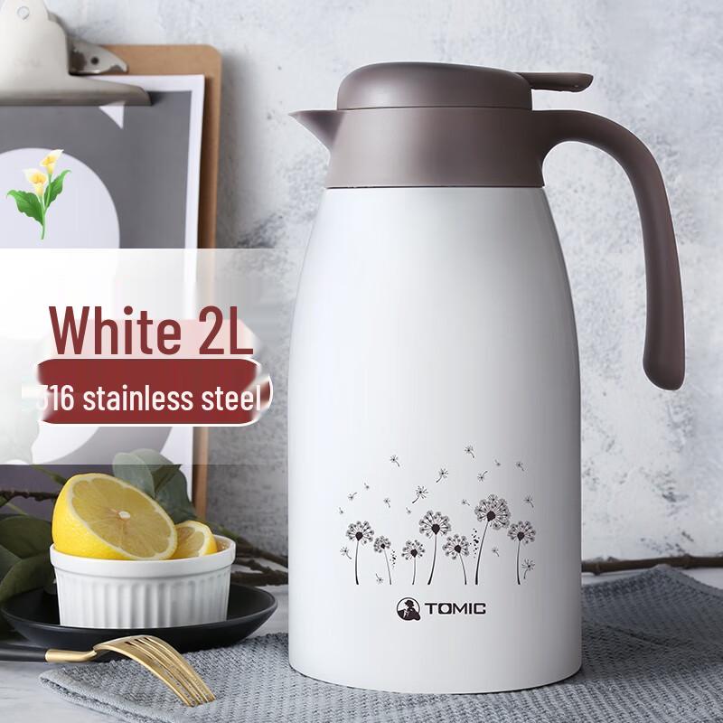 TOMIC 2L Stainless Steel Insulated Thermos Pot