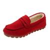 Fashion 2025 Winter Women's Shoes Comfortable Flat Loafers Short Casual Women's Anti-slip Bottom Warm Women's Oxford Shoes