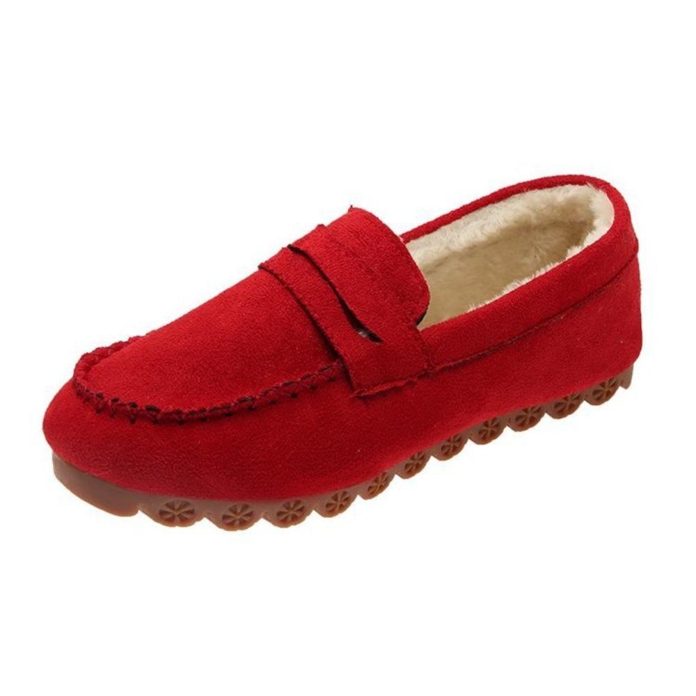 Fashion 2025 Winter Women's Shoes Comfortable Flat Loafers Short Casual Women's Anti-slip Bottom Warm Women's Oxford Shoes
