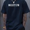 Fashion Printed Top Comfortable Cotton Short Sleeve Loose T-Shirts Men’s