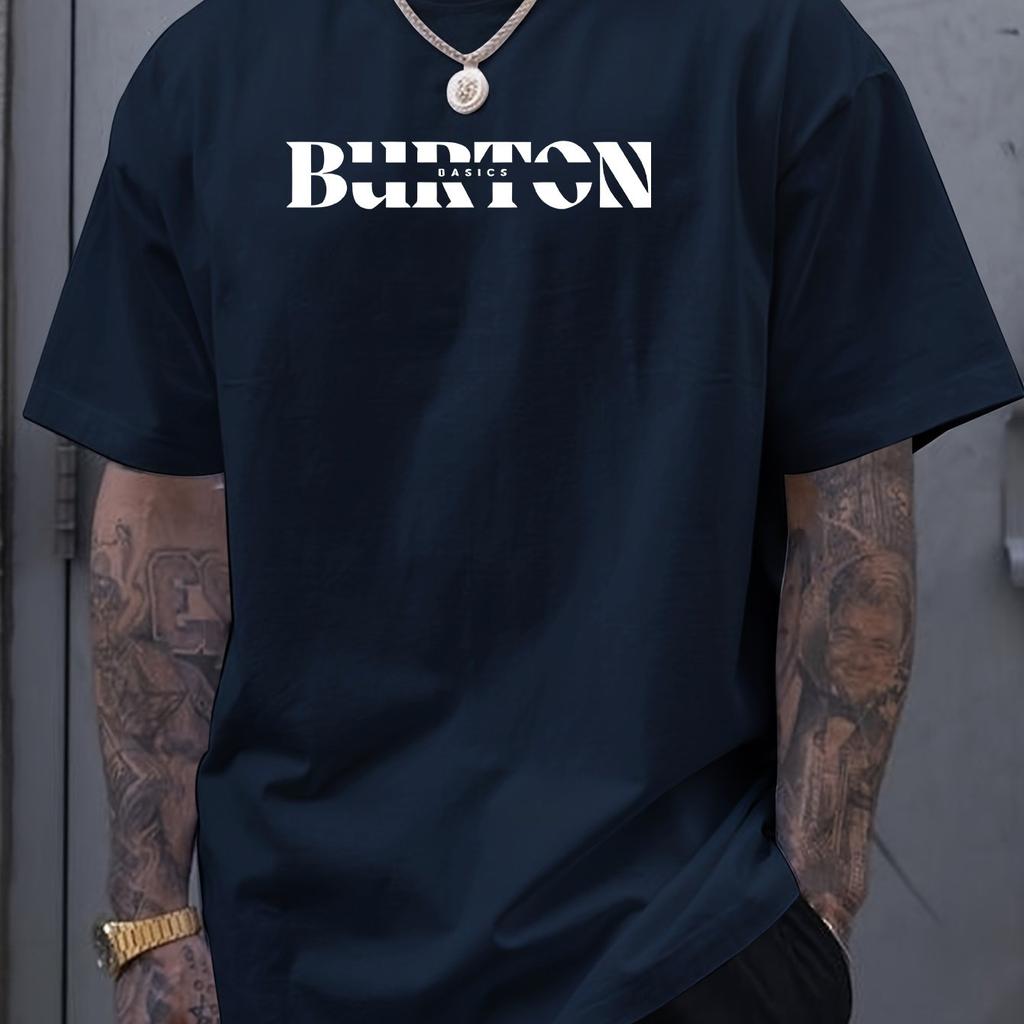 Fashion Printed Top Comfortable Cotton Short Sleeve Loose T-Shirts Men’s