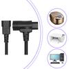 Heavy Duty Flexible Extension Cable C14 to C13 5-15R Power Cord For Home Office Electronics Computer Power Adapter Cord