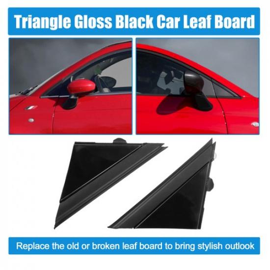 Car Door Mirror Flag Cover Left Right Side TWO  for Fiat 500 2012-