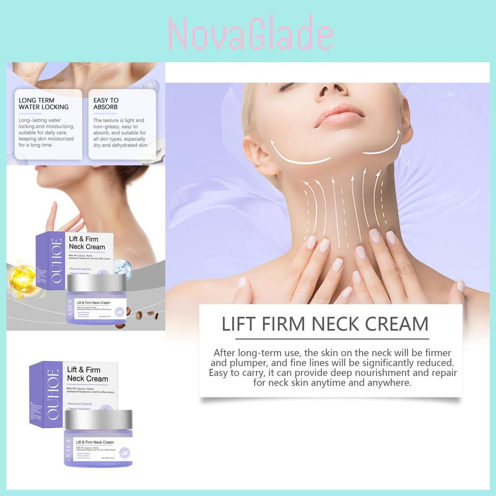 Ouhoe Neck Cream Moisturizing Firming Hydrating Refreshing Skin Care 50g Export Only