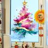 Christmas Tree Pine Window Sticker Self Adhesive Removable Static Cling Glass Decor