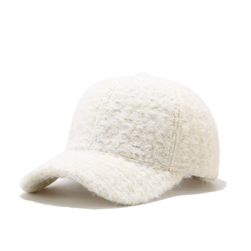 

Модная кепка с козырьком на осень и зиму, из толстого теплого тедди-вельвета, бейсболка с легкой пластиной, шапка из овечьей шерсти для женщин, корейский стиль one size fits all