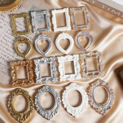 Mini Picture Frame Exquisite Photo Frame Professional Photography Background Props for DIY Craft Handmade Desktop Ornament