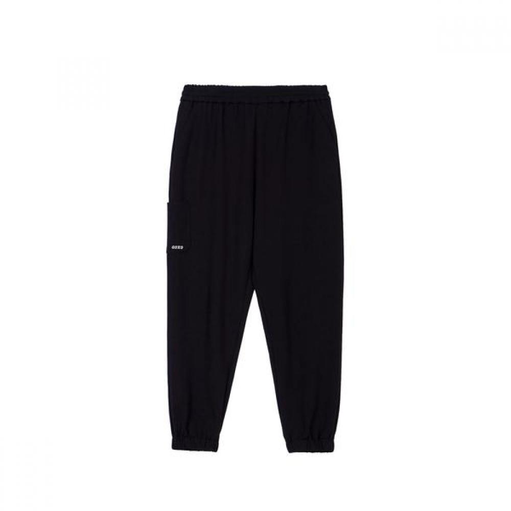 Goxo Black Banding Jogger Pants Hooksl