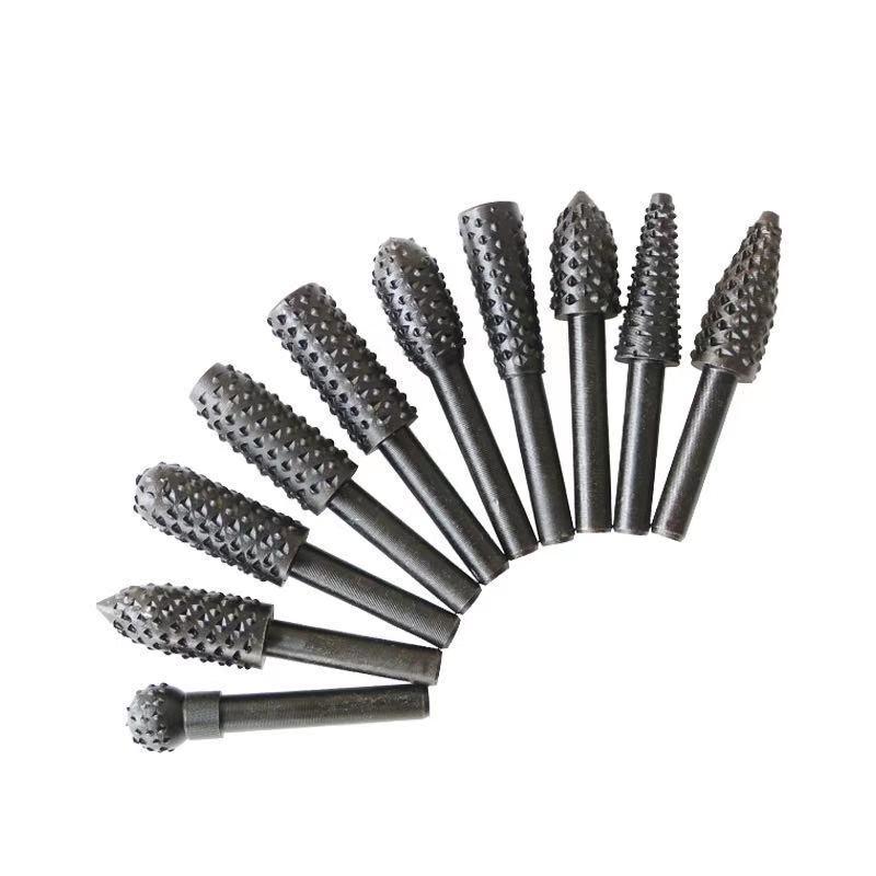 Electric Rotary Woodworking Tool Set: Irregular File, Wood File, Tea Tray Grinder, Root Carving Knife