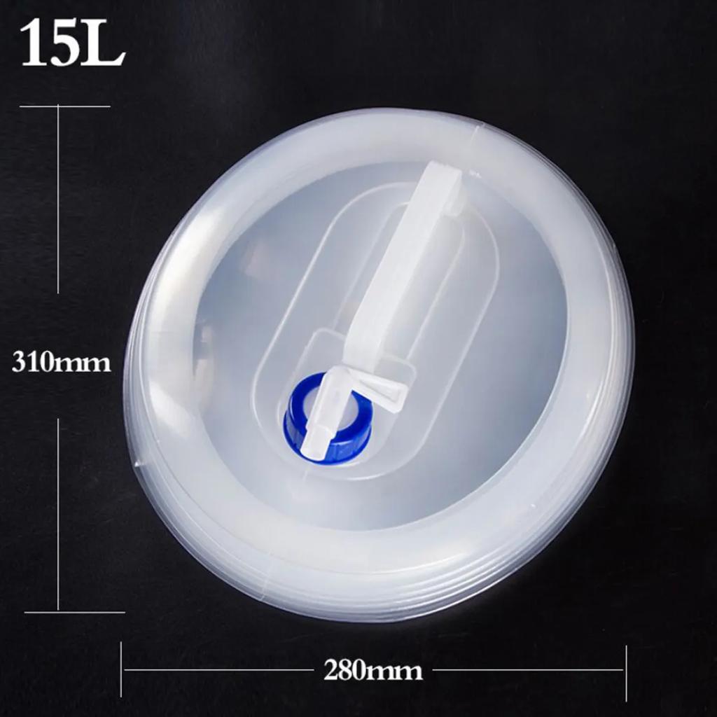 Collapsible Water Container 3/5/10/15L Outdoor Use Lightweight Roomy Foldable Water Pouch Outdoor Use bucket