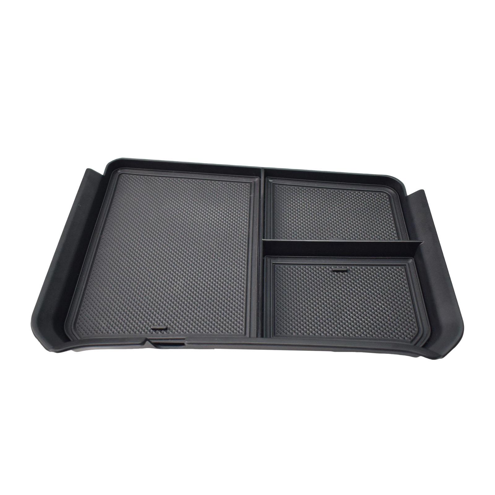 

Front Middle Center Console Organizer for 2025-2025 Chevy Silverado 2500HD/3500HD Compartment Cover Hidden Storage Box Car Tray чёрный