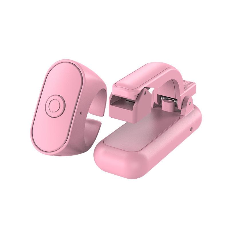 

New New 1 Set 2-in-1 Lightweight E-book Page Turner Remote Record Triggers For Kindle E-book Reading ABS Page Turner Remote рожевий