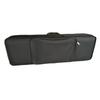Rectangular or square violin case; a popular travel choice for violinists.