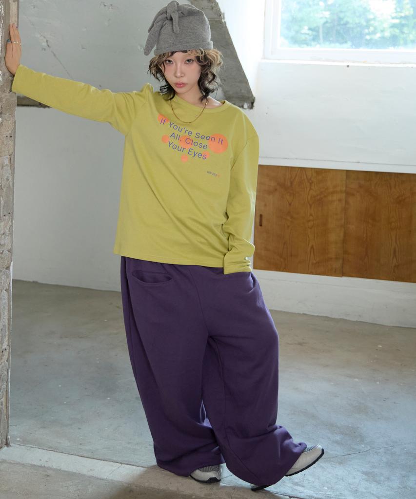 KIKOZY Motion Wide Sweatpants_Purple