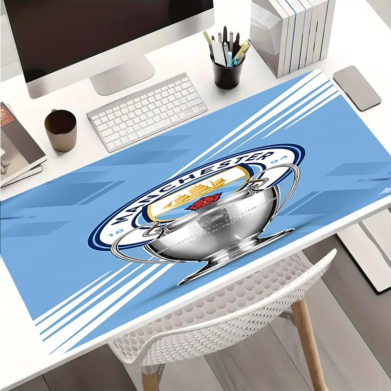 Manchester City Football Club Mauspads - Rutschfeste Gummibasis, Glatte Oberfläche für Arbeit, Gaming, Büro und Zuhause, Schreibtisch-Mauspad