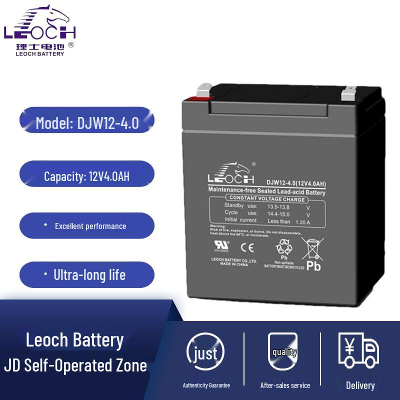 LEOCH DJW12-4.0 VRLA Sealed Lead-Acid Battery 12V 4.0AH