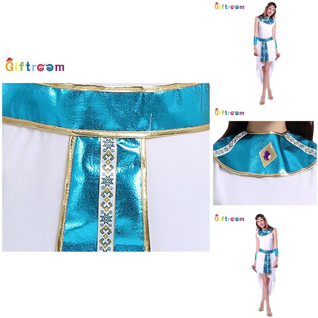 Stylish White Costume With Blue Accent For Women Designed For Festive Themed Events