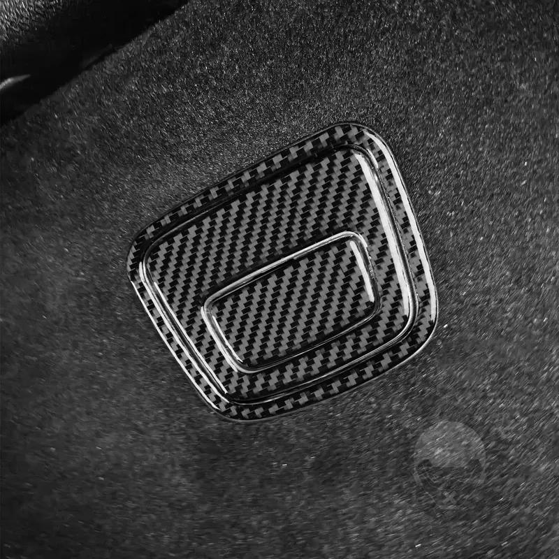 Carbon Fiber Trunk Storage Handle Cover Sticker Car Accessories Interior Trim For Mercedes Benz S-Class W223 2024