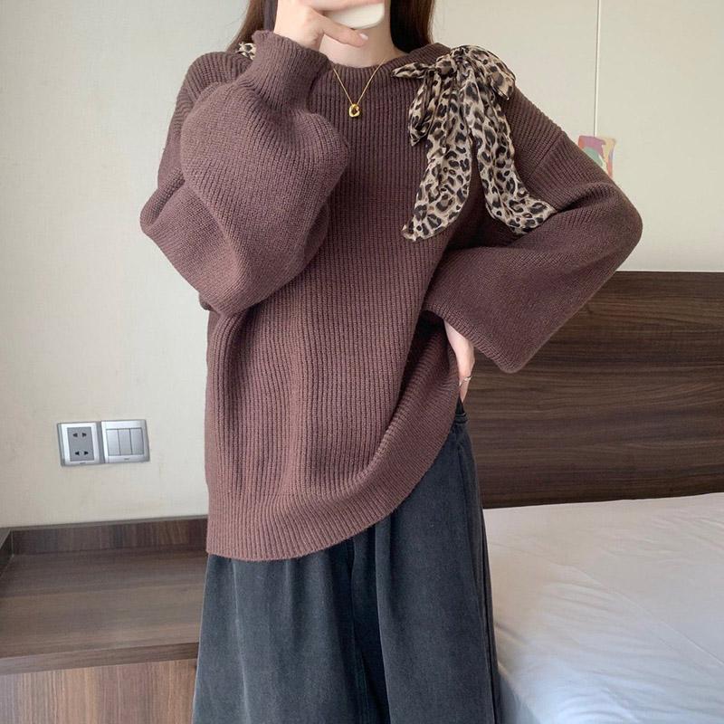 Svetr pro ženy Podzim Zima Zesílený Pulovr Teplý Pletený Svetr Dlouhý Rukáv Jumper Oversize Svetr Topy