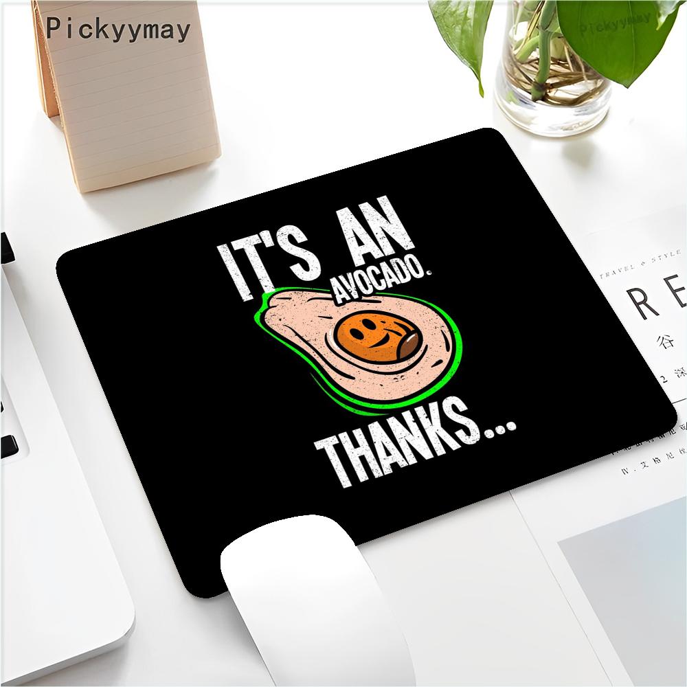 Avocado Mousepad Small Office Computer Desk Mat Table Keyboard Big Mouse Pad Laptop Cushion Non-slip Deskpad Home Decor Not LockEdge 18x22cm