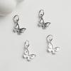 S925 Sterling Silver Butterfly Pendant DIY Handmade Jewelry Accessory