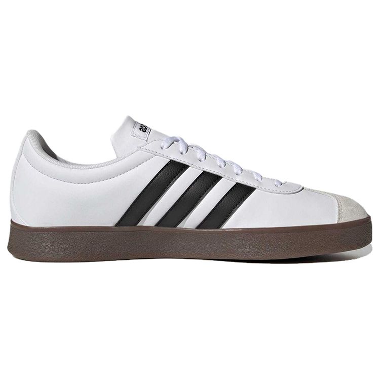 Adidas Vl Court Base Non-Slip Low-Top Skate Shoes Men Sneakers White Black Gray ID3711