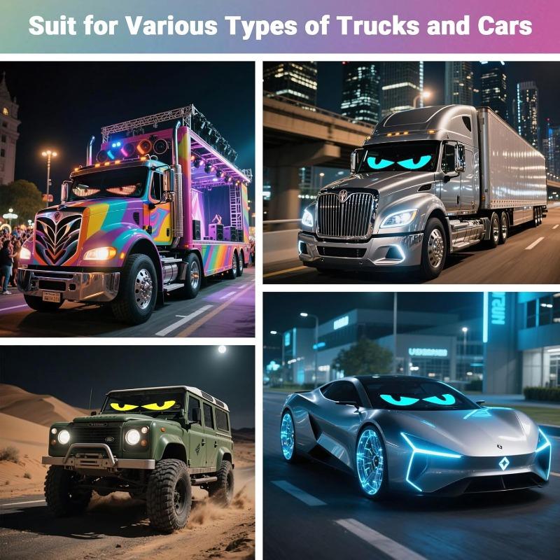 Devil Eyes Light Programmable LED Display Soft/hard Screen LED Matrix Pixel Panel App Control USB Poweded for Cars Windshield