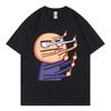 Funny Middle Finger Animated Meme T Shirt Unisex Unisex Clothing Cartoon Fashion Tshirts Summer Casual Loose Short Sleeve Tshirt