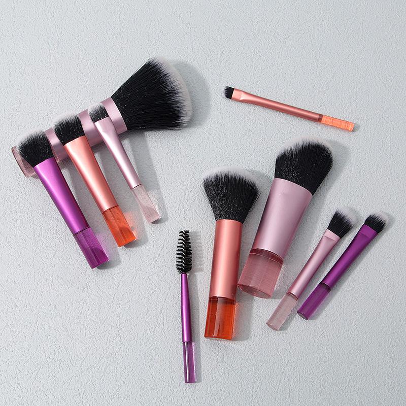 Mini Reise Make-up Pinsel Set Tragbar Puder Rouge Nasenkontur Lidschatten Pinsel Buntes Schönheitswerkzeuge Kit