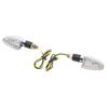 4 Pcs Motorcycle Turn Signal Lamp 10mm Mounting Hole Turning Indicator Light Blinker Replacement for
