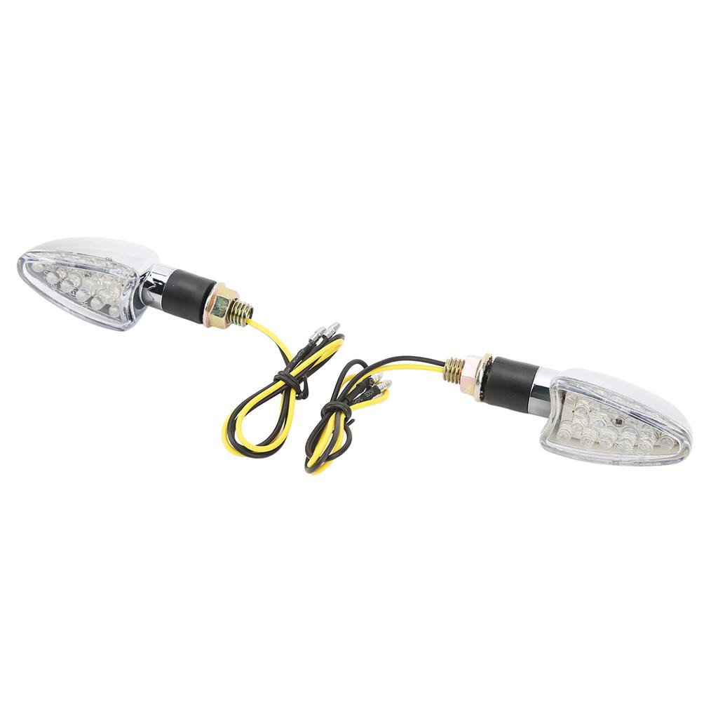 4 Pcs Motorcycle Turn Signal Lamp 10mm Mounting Hole Turning Indicator Light Blinker Replacement for