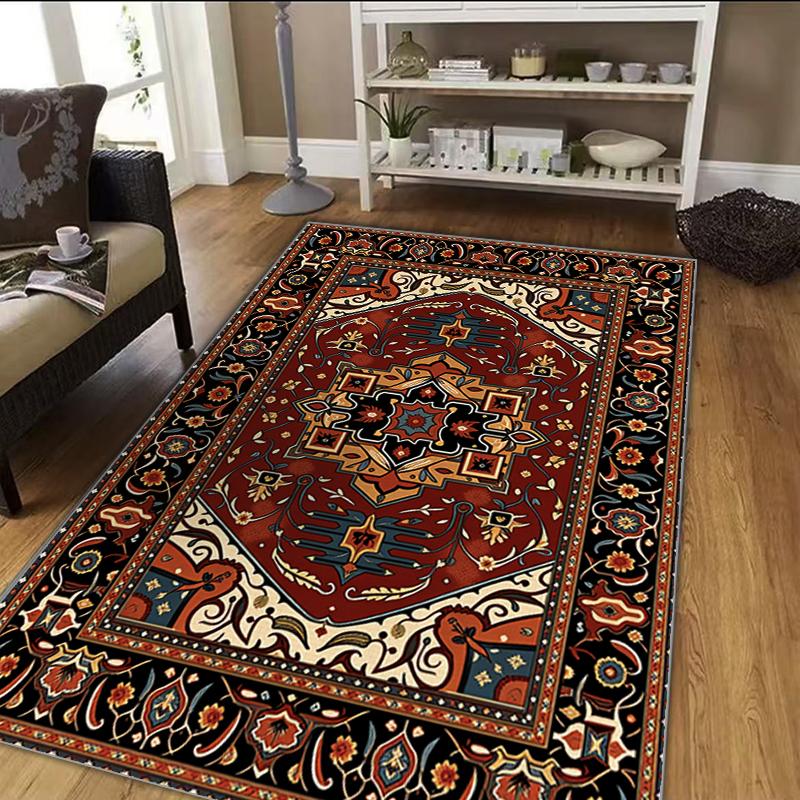 VIKAMA Neue marokkanische Luxusteppiche für Wohnzimmer Sofa Große Fläche Heimbereich Teppiche für Schlafzimmer Fußmatte Heimfußboden Rutschfeste Matte