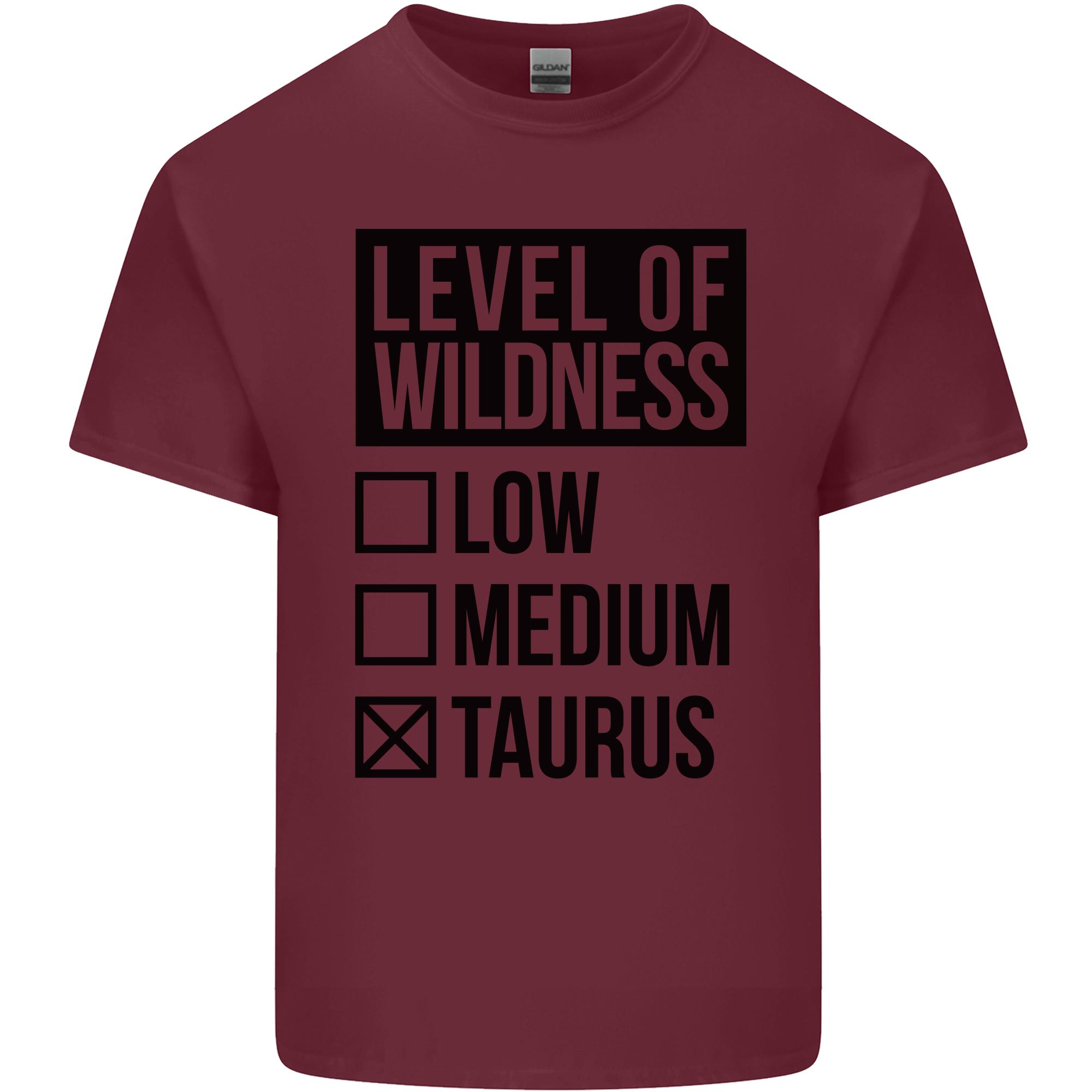 Levels of Wildness Taurus Unisexs Light Cotton TShirt S