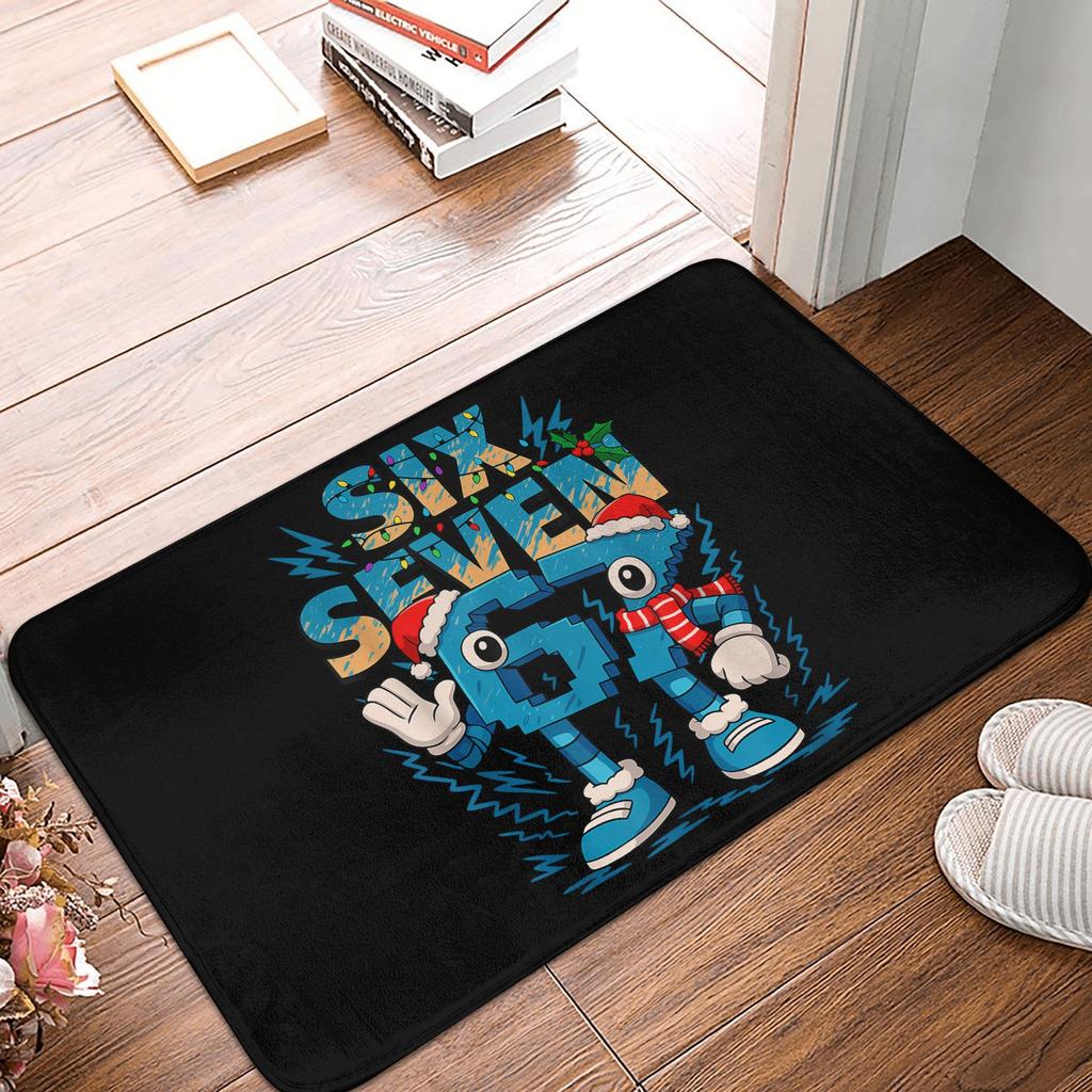 Bruh 67 Funny Brainrot Meme Doormat Mat Anti-Slip  Kitchen Bath Garage Rug Carpet 40*60cm